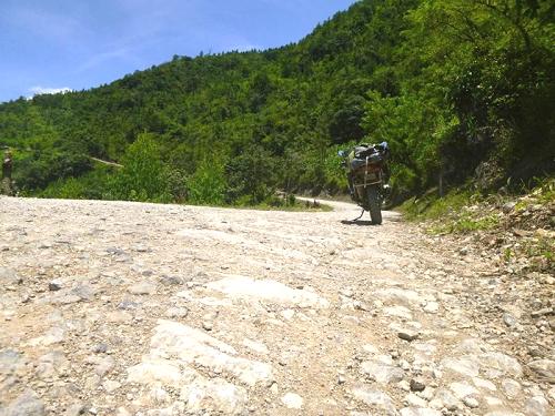 Challenging road in Guatemala.